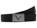 Callaway V-logo Web Belt — cor Preto