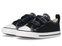Converse Kids Chuck Taylor 2V Ox (Infant/Toddler) — cor Preto