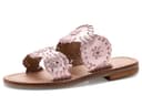 Jack Rogers Kids Girls Lauren Flat Sandals (Little Kid/Big Kid) — cor Rosa