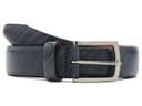 Johnston & Murphy Diagonal Etched Belt — cor Cinza