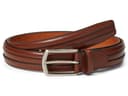Johnston & Murphy Double Calf Belt — cor Marrom