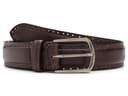 Johnston & Murphy Perfed Edge Belt — cor Marrom