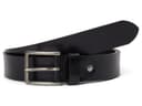 Johnston & Murphy Rivet Leather Belt — cor Preto
