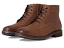 Florsheim Forge Plain Toe Lace Boots — cor Marrom