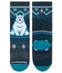 Smartwool Kids Wintersport Full Cushion Polar Bear Pattern Over-the-Calf Socks (Toddler/Little Kid/Big Kid) — cor Azul