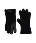 UGG Contrast Water Resistant Sheepskin Tech Gloves — cor Preto