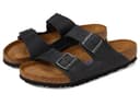 Birkenstock Arizona Soft Footbed - Oiled Leather (Unisex) — cor Preto