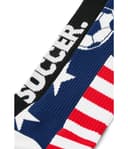 ChalkTalk SPORTS Soccer Woven Mid-Calf Sock Set - Stars & Goals (Little Kid/Big Kid/Adult) — vista 1