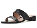 Cole Haan Fionna Wave Double Band Slide Sandals — cor Preto