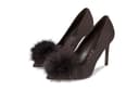 Sam Edelman Hazel Plush Pump Shoes — cor Marrom