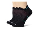 Smartwool Run Zero Cushion Low Ankle Socks 3-Pack — cor Preto