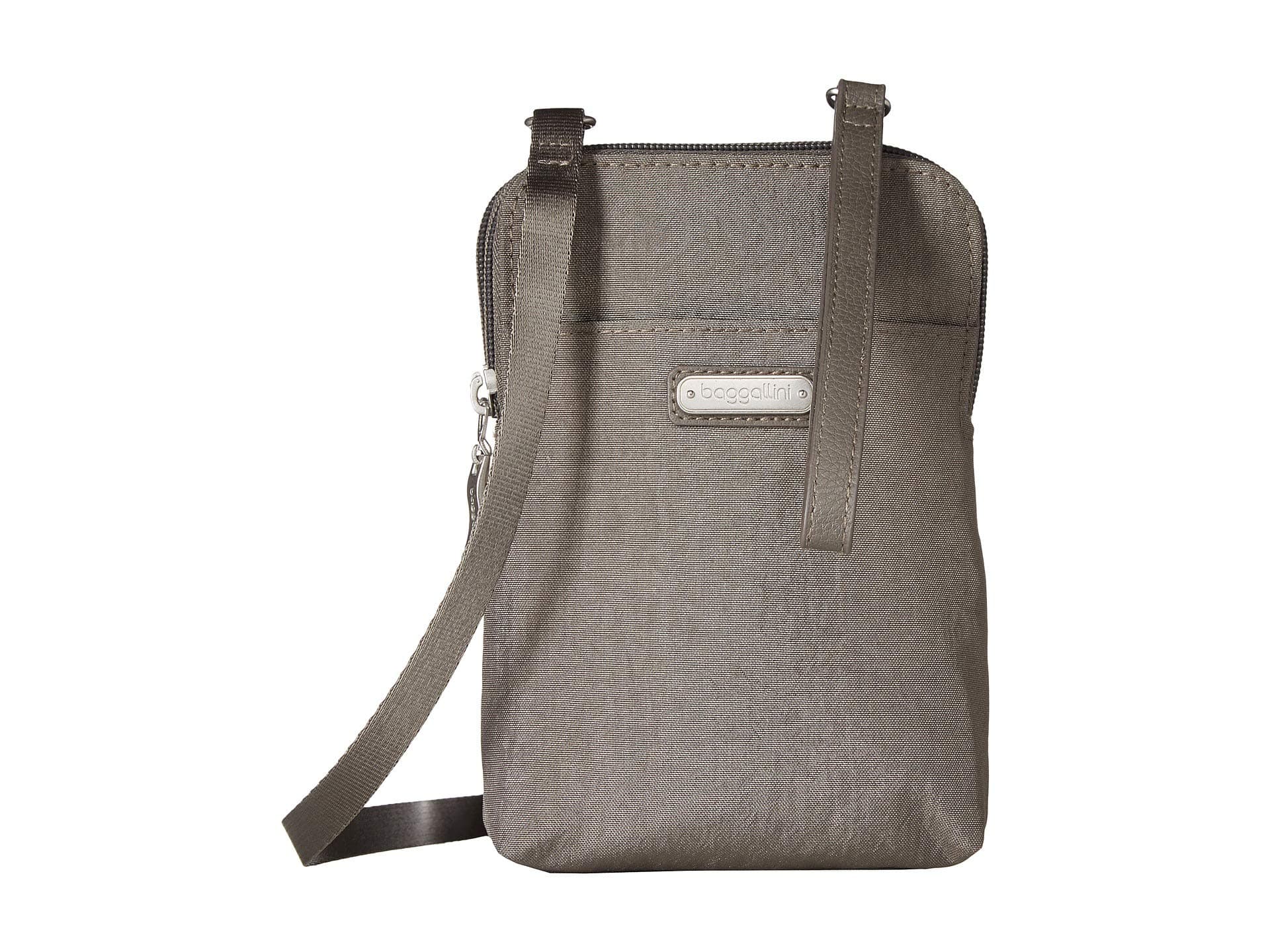 Baggallini Take Two RFID Bryant Crossbody — cor Cinza