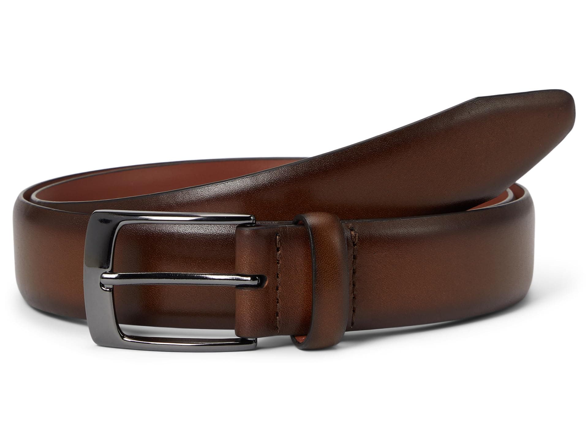 Johnston & Murphy Upton Dress Belt — cor Marrom