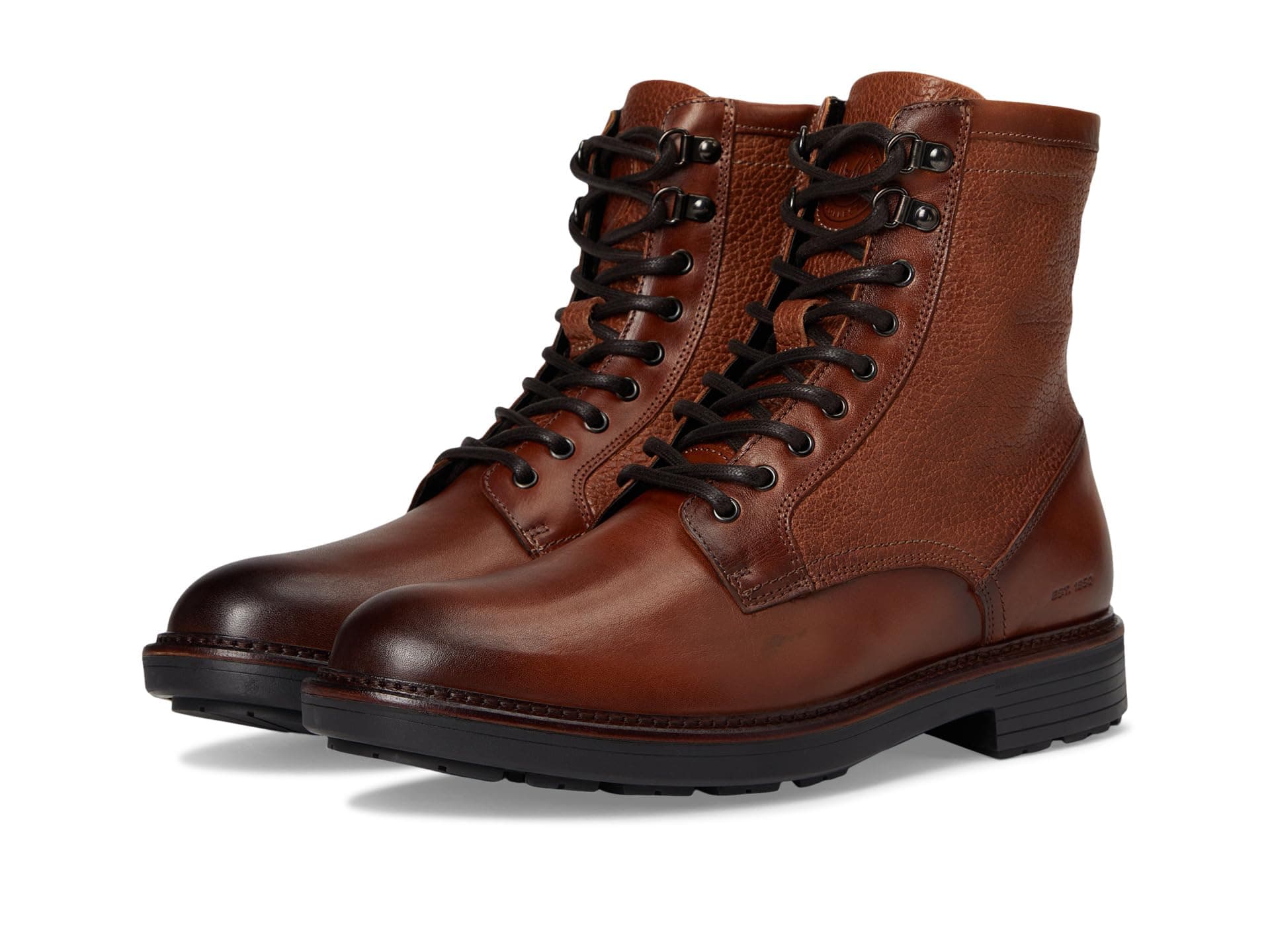 Johnston & Murphy Collection Latham Plain Toe Boots — cor Marrom