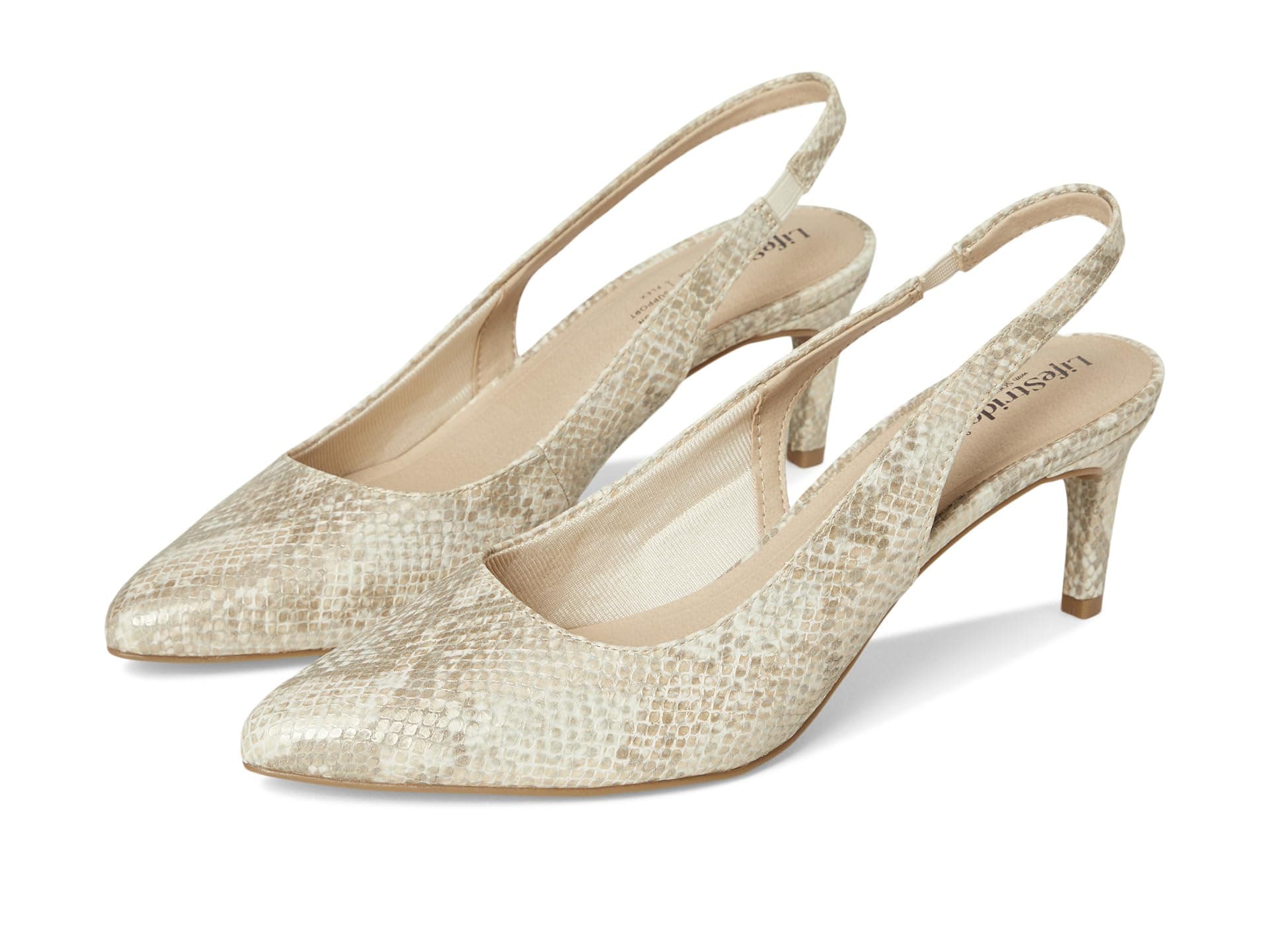 LifeStride Annalise Slingback Shoes — cor Off-white