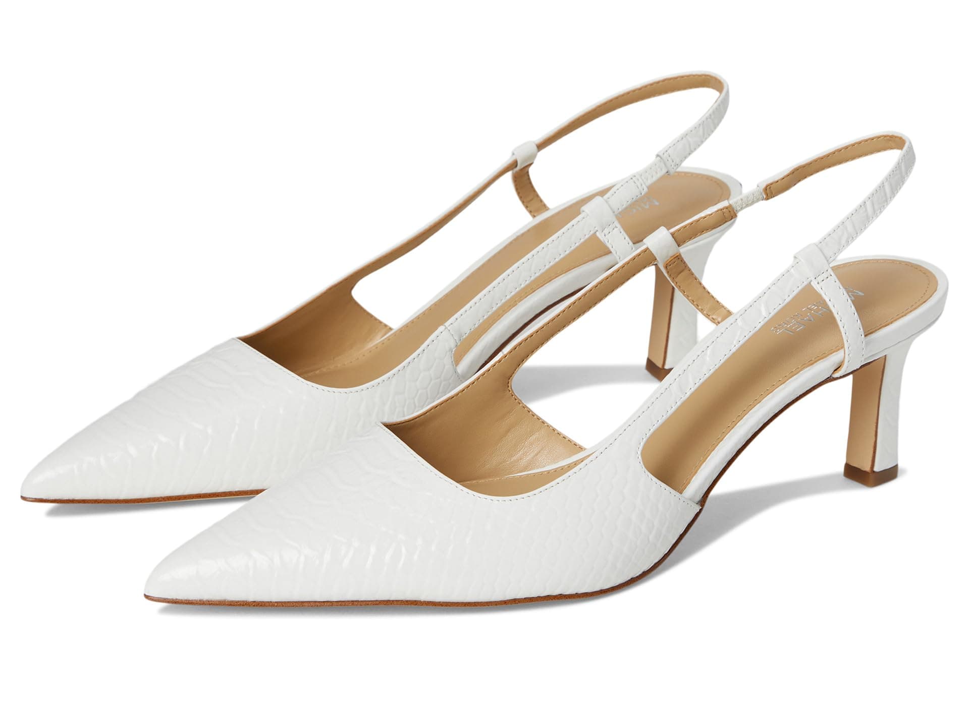 MICHAEL Michael Kors Alora Mid Sling — cor Branco
