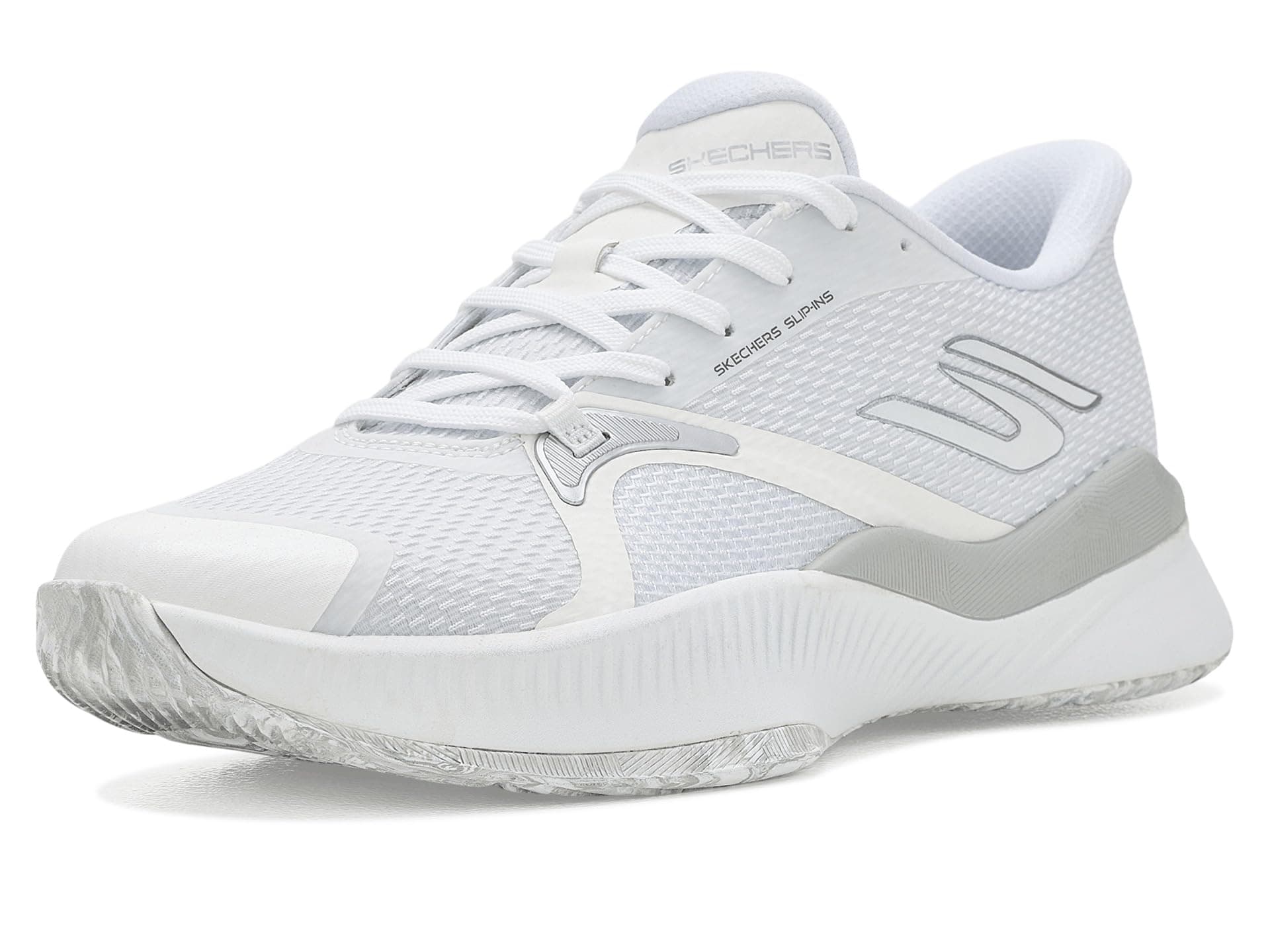 SKECHERS Tennis Shoe Hands Free Slip-ins Skechers State Champ Sneaker — cor Branco