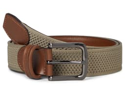 Johnston & Murphy Amherst Knit Belt — cor Bege