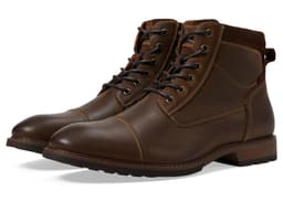 Florsheim Lodge Cap Toe Lace-Up Boots — cor Marrom