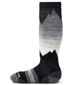Smartwool Kids Ski Light Cushion Over-the-Calf Socks (Toddler/Little Kid/Big Kid) — cor Preto