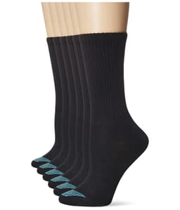 Hanes 6-Pack Women's Lightweight Breathable Wicking Cool Comfort Crew Socks — vista principal