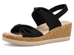 LifeStride Riley Slingback Sandals — cor Preto