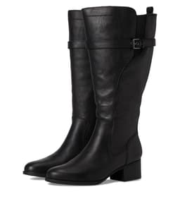 Naturalizer Kenna Extra Wide Calf Knee High Boots — cor Preto