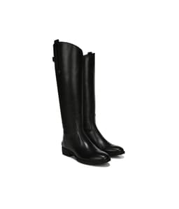 Sam Edelman Penny Leather Riding Boots — cor Preto