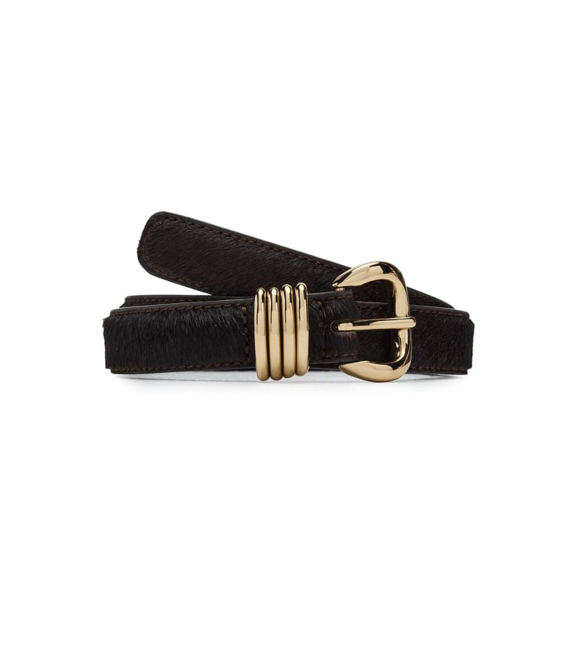 Madewell Metal Keeper Belt in Haircalf — vista principal