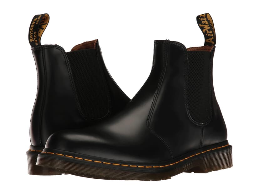 Dr. Martens 2976 Yellow Stitch Smooth Leather Chelsea Boots — vista principal